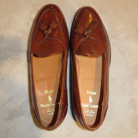 Polo Ralph Lauren by Crockett & Jones Brown Tassel Loafers 7D 7.5D Mismate main image 6
